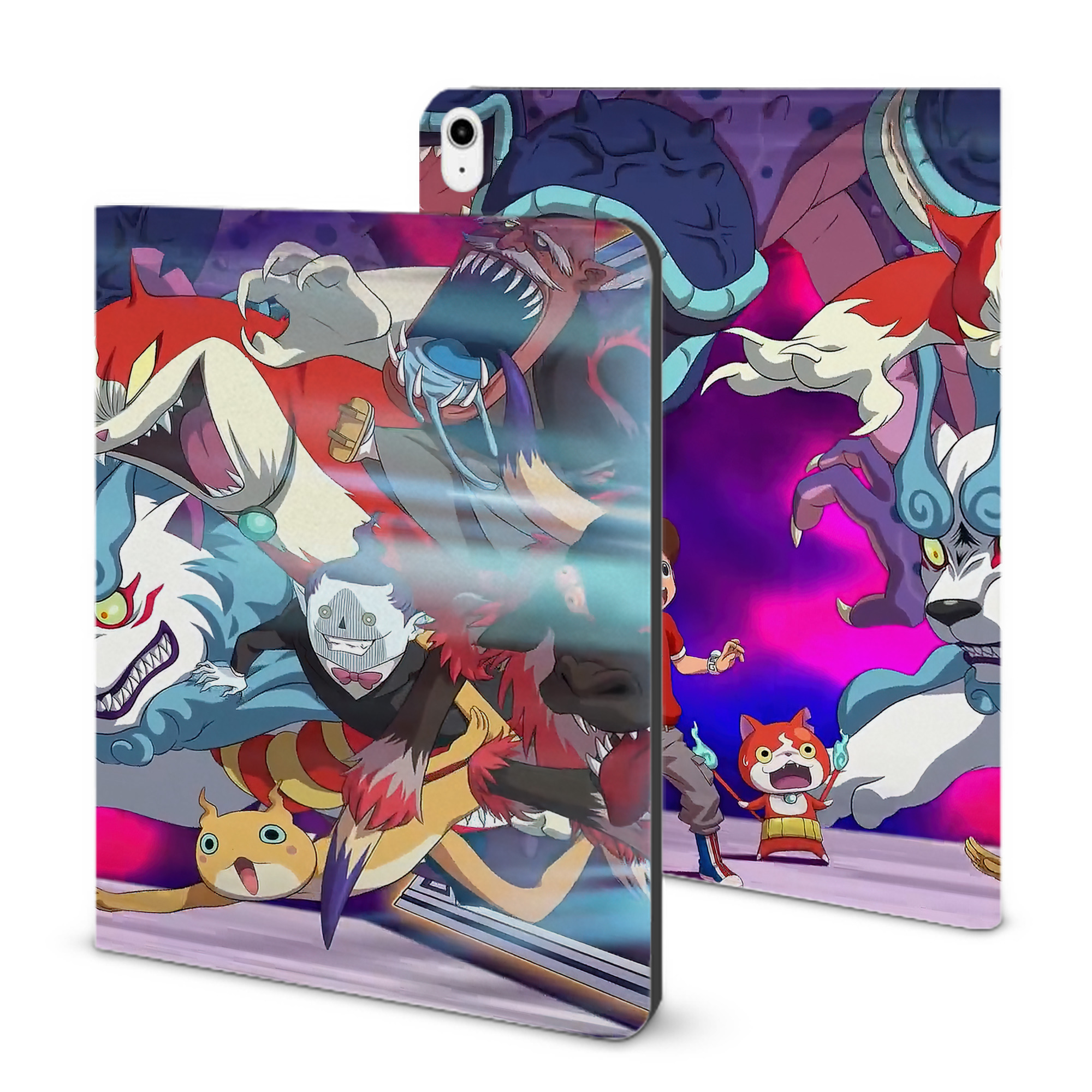 （画像用） 妖怪ウォッチ Yo-kai Watch IPadケース ペンホルダー付き ブックスタイルデザイン